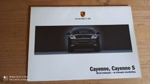 Opbergmapje-instructieboekjes-Handleidingen-Porsche-Cayenne